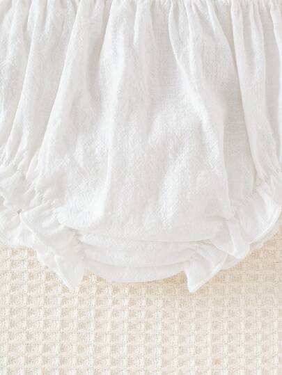 3 pièces/set Shorts décontractés d'été et d'automne pour bébé nouveau-né, design minimaliste polyvalent et à la mode, style décontracté confortable