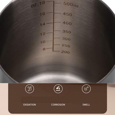 500 ml Bouilloire à col de cygne en acier inoxydable 304 avec thermomètre, cafetière à verser, bouilloire à thé, bouilloire d'eau de cuisine à la maison avec échelle, noire, accessoires de service à café