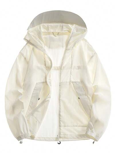 Veste légère pour homme, veste d'été pour la pêche en plein air, les voyages, la plage, les vêtements de sport pour couple