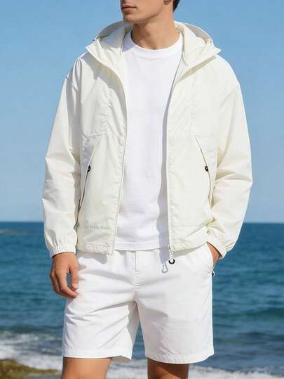 Veste légère pour homme, veste d'été pour la pêche en plein air, les voyages, la plage, les vêtements de sport pour couple