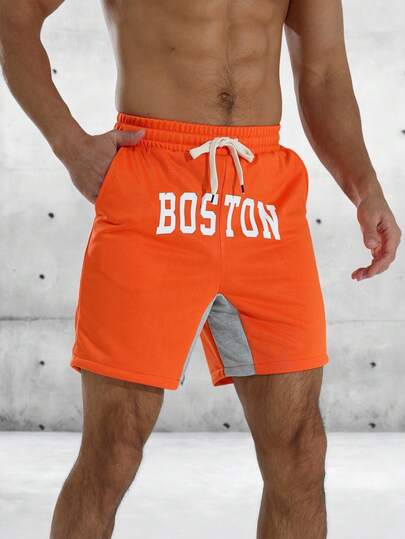 Gym Rark Shorts décontractés polyvalents pour hommes avec cordon de serrage à la taille et imprimé lettres, pour un usage quotidien et sportif
