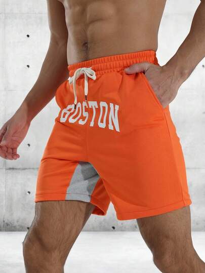 Gym Rark Shorts décontractés polyvalents pour hommes avec cordon de serrage à la taille et imprimé lettres, pour un usage quotidien et sportif