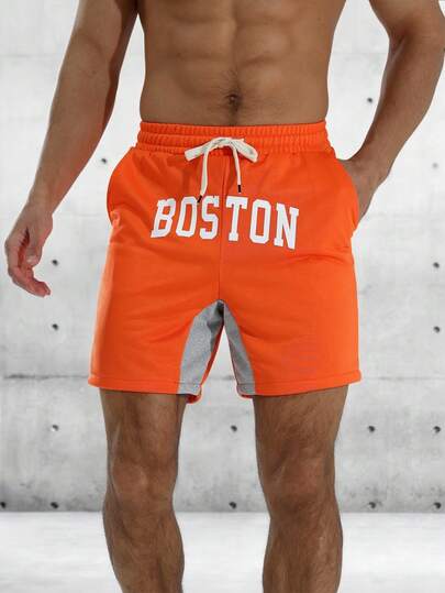 Gym Rark Shorts décontractés polyvalents pour hommes avec cordon de serrage à la taille et imprimé lettres, pour un usage quotidien et sportif