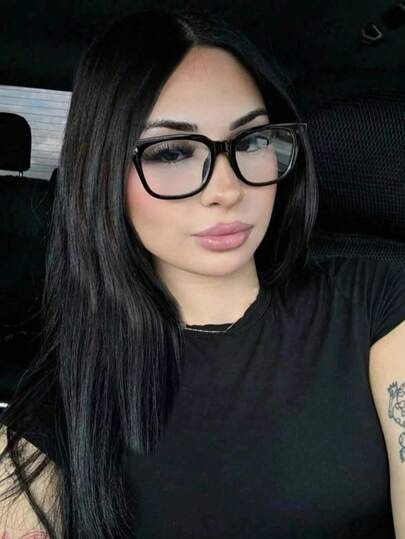 1 paire de lunettes carrées rétro transparentes pour femmes, à la mode et uniques, convenant pour le port quotidien, les déplacements, les vacances à la plage, le style rétro Y2K basique, les occasions professionnelles décontractées et autres, cadeau parf