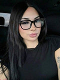 1 paire de lunettes carrées rétro transparentes pour femmes, à la mode et uniques, convenant pour le port quotidien, les déplacements, les vacances à la plage, le style rétro Y2K basique, les occasions professionnelles décontractées et autres, cadeau parf