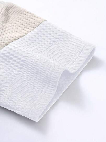EGENSIO Polo à manches courtes décontracté pour hommes, avec contraste de couleurs et texture du tissu, pour l'été