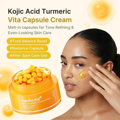 Medicube Kojic Acide Turmeric Vita Capsule Cream 53g - Crème capsule Vita à l'acide kojique et au curcuma