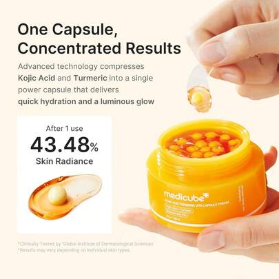 Medicube Kojic Acide Turmeric Vita Capsule Cream 53g - Crème capsule Vita à l'acide kojique et au curcuma