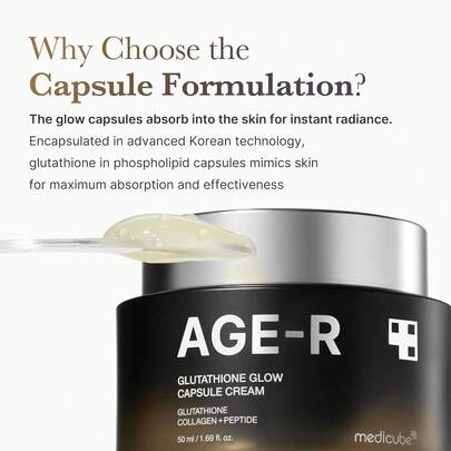 Medicube Age-R Glutathione Glow Capsule Cream 50ML - Crème en capsules Age R Glutathione Glow