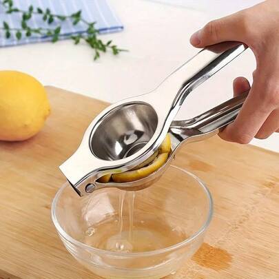 SOKANY Presse-agrumes manuel en acier inoxydable avec poignée ergonomique, pressage efficace, facile à nettoyer, pour oranges, citrons, citrons verts, etc. Choix parfait pour un jus fraîchement pressé.