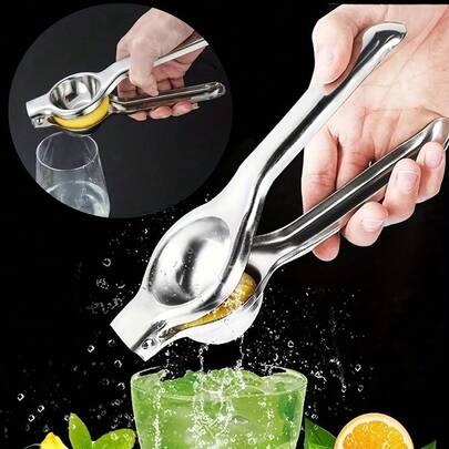 SOKANY Presse-agrumes manuel en acier inoxydable avec poignée ergonomique, pressage efficace, facile à nettoyer, pour oranges, citrons, citrons verts, etc. Choix parfait pour un jus fraîchement pressé.
