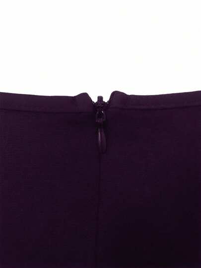 GlowEve Robe élégante à manches courtes avec encolure échancrée, couleur unie, grande taille