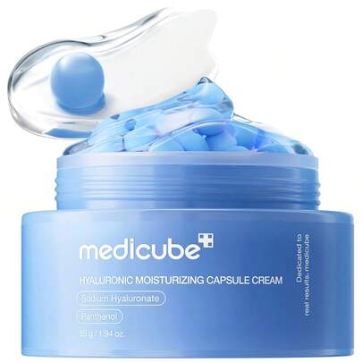 Medicube Hyaluronic Moisturizing Capsule Cream 55g - Crème Hydratante aux Capsules d'Acide Hyaluronique