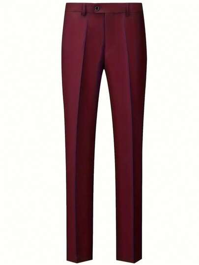 3 pièces Ensemble de costume formel pour hommes, comprenant une veste de costume à revers simple + un gilet assorti + un pantalon, convenant pour les mariages et les occasions professionnelles