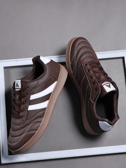 Chaussures de couple grande taille, chaussures de sport décontracté à la mode pour hommes avec lacets, semelles souples, plates, confortables, style universitaire, baskets légères et basses pour tous les jours