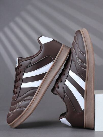 Chaussures de couple grande taille, chaussures de sport décontracté à la mode pour hommes avec lacets, semelles souples, plates, confortables, style universitaire, baskets légères et basses pour tous les jours