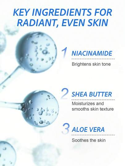 Lotion corporelle éclaircissante SlowSunday, avec niacinamide, beurre de karité et extrait d'aloe vera, améliore le teint terne, éclaircit et nourrit, uniformise le teint, pour un éclat radieux et lumineux, soins de la peau coréens, convient pour l'été, Y