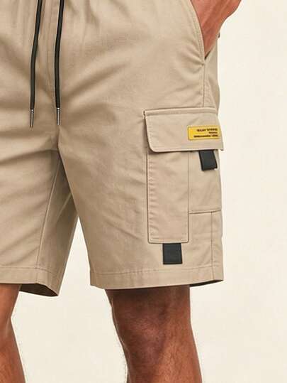 Pantalon cargo de sport décontracté d'été pour hommes AHTELB, taille élastique avec cordon de serrage, design multi-poches, pantalon de sport ample et respirant pour l'extérieur, la course et la fitness, convient pour les trajets quotidiens, la randonnée