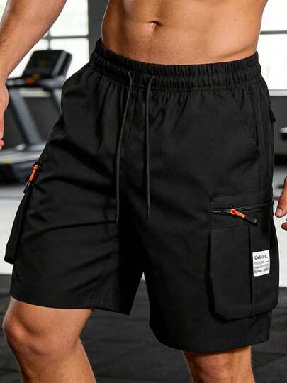 Très populaire ! Short cargo décontracté pour hommes - Short de sport respirant avec cordon de serrage, convient pour la course, l'entraînement et le port quotidien