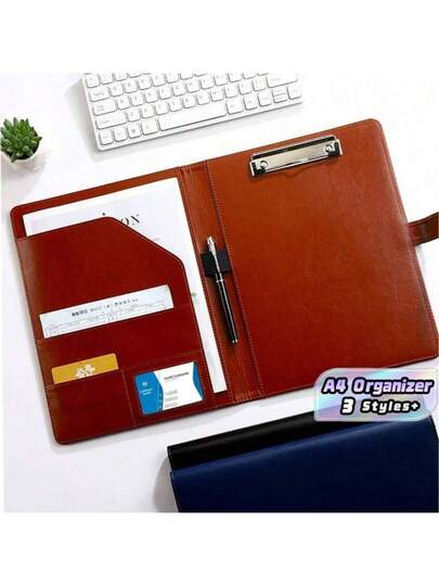 Chemise de classement multifonctionnelle A4, organisateur de documents en PU, fournitures de bureau, contrat, document, livre de mesure de designer, affaires, rentrée scolaire, fournitures scolaires