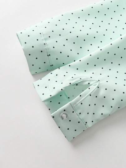 Ensemble de jeune garçon gentleman, chemise à manches longues à pois et pantalon de costume, assortiment familial, rentrée scolaire, pour fête d'anniversaire, mariage, automne, bébé patron