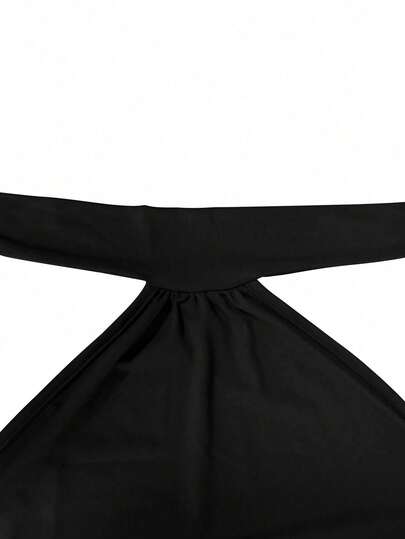 Robe mini moulante dos nu avec lien à la taille, nouvelle arrivée printemps/été, élégante pour soirée, noire, esthétique