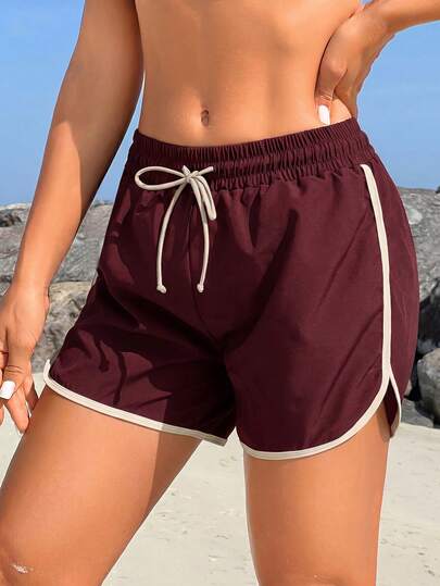 Swim SPRTY Short décontracté à cordon de serrage pour femme