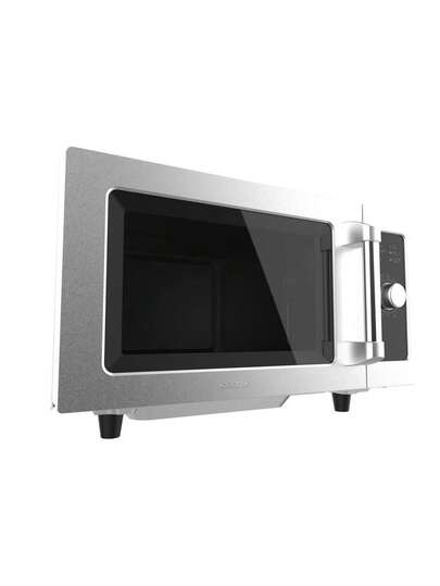 Cecotec Micro-ondes Professionnel 25L FlatPro 2500 - Design Flatbed sans Plateau, 1000W, Pour une Cuisson Rapide et Efficace. Contrôle Mécanique Intuitif, Temporisateur 60min pour une Précision Optimale. Grande Capacité pour Préparer des Plats Variés avec