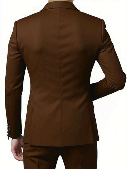 Costume d'affaires mode pour hommes, ensemble de bureau formel de haute qualité pour le printemps et l'automne, coupe slim, veste de costume de mariage pour marié
