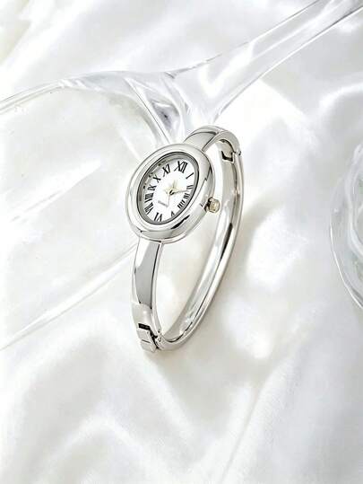 Nouvelle montre de luxe vintage à chiffres romains pour femmes, montre-bracelet à quartz élégante et haut de gamme, luxe discret