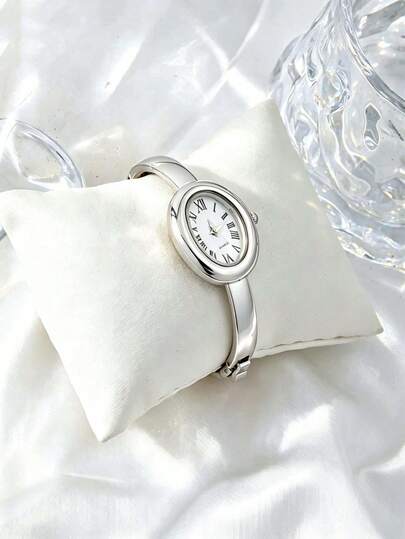 Nouvelle montre de luxe vintage à chiffres romains pour femmes, montre-bracelet à quartz élégante et haut de gamme, luxe discret