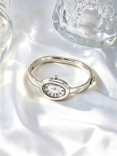 Nouvelle montre de luxe vintage à chiffres romains pour femmes, montre-bracelet à quartz élégante et haut de gamme, luxe discret