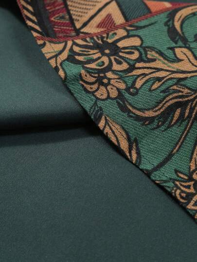 Manfinity Homme Chemise décontractée à manches courtes à imprimé floral et à simple boutonnage pour hommes grande taille