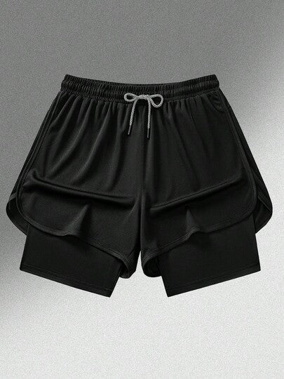 2026 Nouveaux shorts de loisirs sportifs pour hommes | Coupe boyfriend longueur 3/4 avec doublure, Pantalons de course & d'entraînement