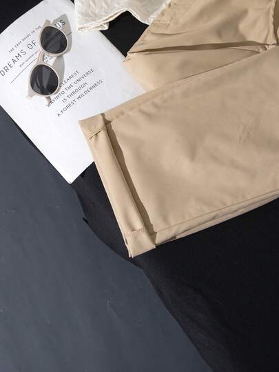 Ensemble 2 pièces pour adolescents garçons : polo à manches courtes et pantalon, tenue formelle élégante pour fête, mariage et remise de diplôme