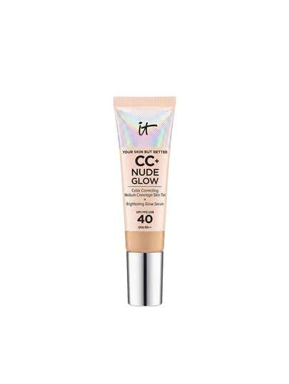 IT Cosmetics Your Skin But Better CC+ Nude Glow Foundation SPF40 Neutral Medium 32 ml – CC Cream, SPF 40 Sun Protection, For Women, Neutral Medium, Hyaluronic Acid, Suitable For Daily Makeup Routine