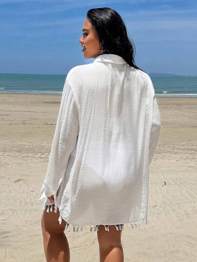 Swim Lushoire 2026 Robe de plage d'été grande taille pour femmes, style décontracté et vacances