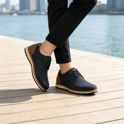 Chaussures décontractées avec logo pour hommes, style JZ Brothers