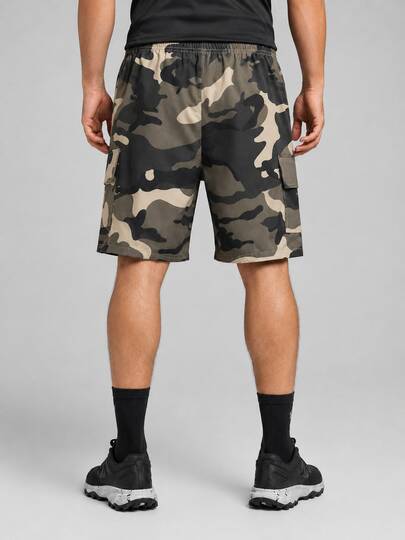 Short cargo décontracté pour homme printemps/été, taille élastique, multicolore, coupe ample, motif camouflage, style vintage workwear, sport