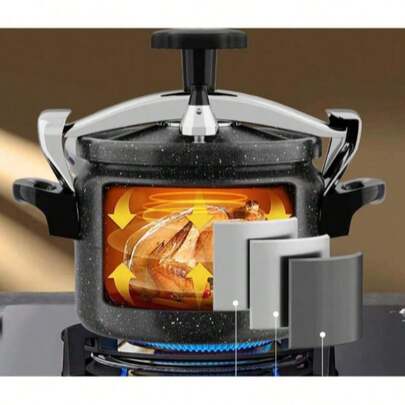 Autocuiseur 5l Marmite à pression en aluminium 5 litres pour induction et gaz NOIR