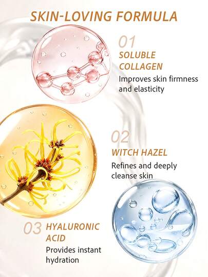 Sérum pour le visage au collagène SlowSunday, avec collagène et acide hyaluronique, hydratant et nourrissant, minimise et affine les pores, laisse la peau douce, lisse et hydratée, soins de la peau coréens, parfait pour l'été et l'automne, Halloween