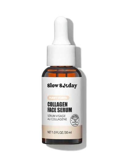 Sérum pour le visage au collagène SlowSunday, avec collagène et acide hyaluronique, hydratant et nourrissant, minimise et affine les pores, laisse la peau douce, lisse et hydratée, soins de la peau coréens, parfait pour l'été et l'automne, Halloween