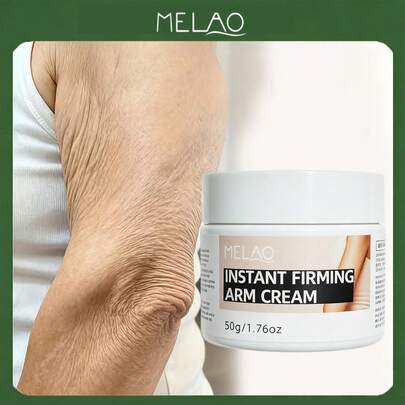 Crème raffermissante instantanée pour les bras MELAO 50g/1,76oz, lotion corporelle raffermissante pour les bras relâchés et flasques, lisse la peau lâche et améliore l'élasticité des bras