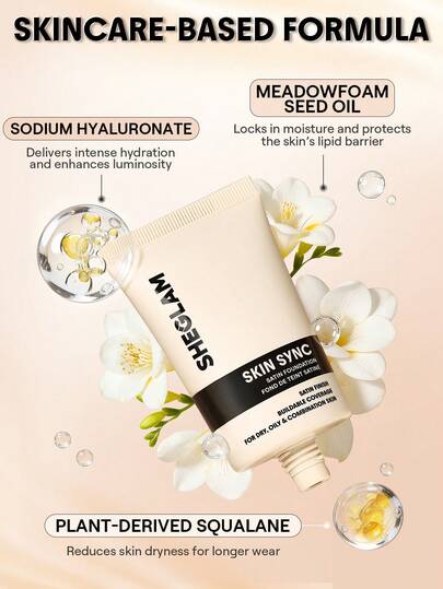 SHEGLAM Skin Sync Satin Fond De Teint-Fair Marque De Beauté CosméTique Maquillage Pour Femmes Et Filles