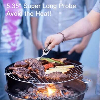 1 pièce Thermomètre alimentaire domestique TP300 Thermomètre de cuisine numérique pour la cuisson de la viande Sonde alimentaire BBQ Outil de cuisine électronique pour four