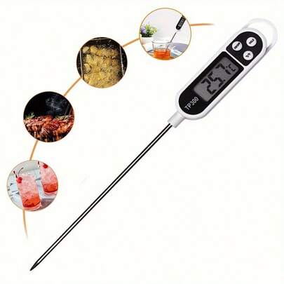 1 pièce Thermomètre alimentaire domestique TP300 Thermomètre de cuisine numérique pour la cuisson de la viande Sonde alimentaire BBQ Outil de cuisine électronique pour four