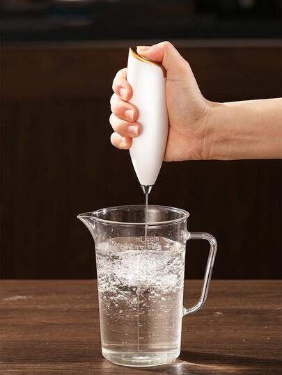 [Mousseur électrique à double tête] 1 pièce pièce, Mousseur à lait électrique portable | Mini mousseur à lait, à piles (non inclus) Mélangeur manuel pour café, différentes têtes de mélange pour différents scénarios pour de meilleurs résultats. Latte, Capp