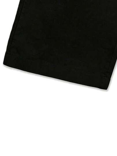 Pantalon droit en lin pour hommes, jambe large, taille haute élastique avec cordon de serrage, pantalon long décontracté en lin ample et respirant, noir sportif