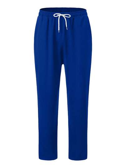 2 pièces Ensemble de tenue traditionnelle africaine Dashiki pour hommes, costume pantalon de luxe à manches longues, tenue élégante bleue arabe