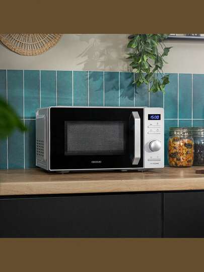 Micro-ondes Cecotec Proclean 5010 Inverter White: Technologie Inverter, 20L, 700W, Cuisson Rapide & Uniforme, Enfants, 8 Programmes, Écran LED, Consommation Réduite